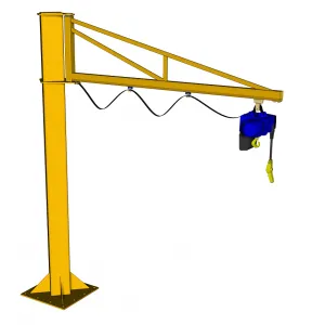 Free Standing Jib Crane With Electric Hoist