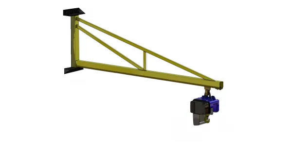 500Kgs SWL Wall Mounted Jib Cranes c/w Manual Hoist